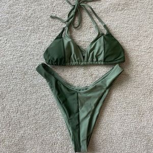 Color-blocking Two Piece bikini